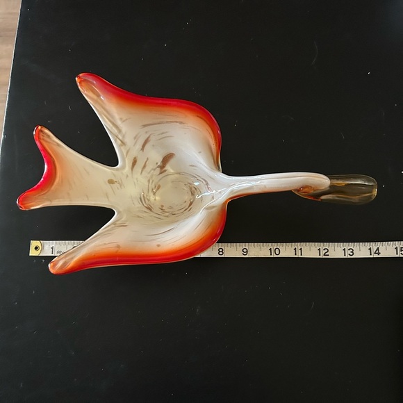 Murano Style Glass Duck Colorful Decor Candy Dish Trinket Holder - Picture 9 of 9